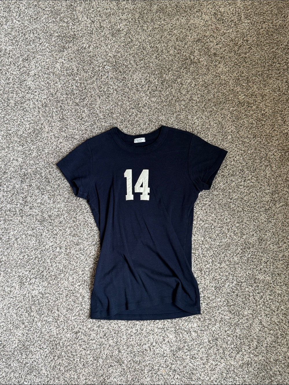 Brandy Melville Navy Crewneck Tee